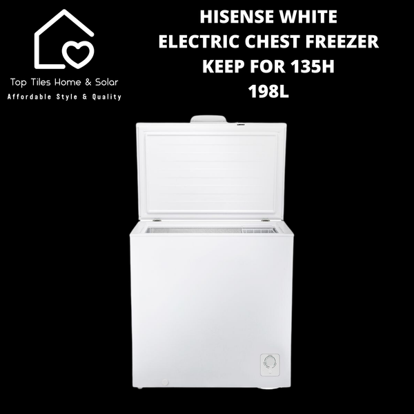 Hisense White Electric Chest Freezer - 198L