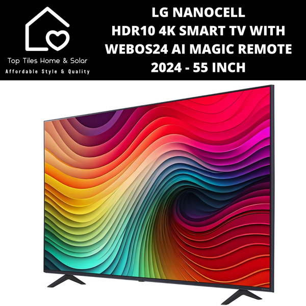 LG NanoCell HDR10 4K Smart TV with webOS24 AI Magic Remote 2024 - 55 Inch