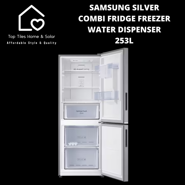 Samsung Silver Combi Fridge Freezer - 253L Water Dispenser