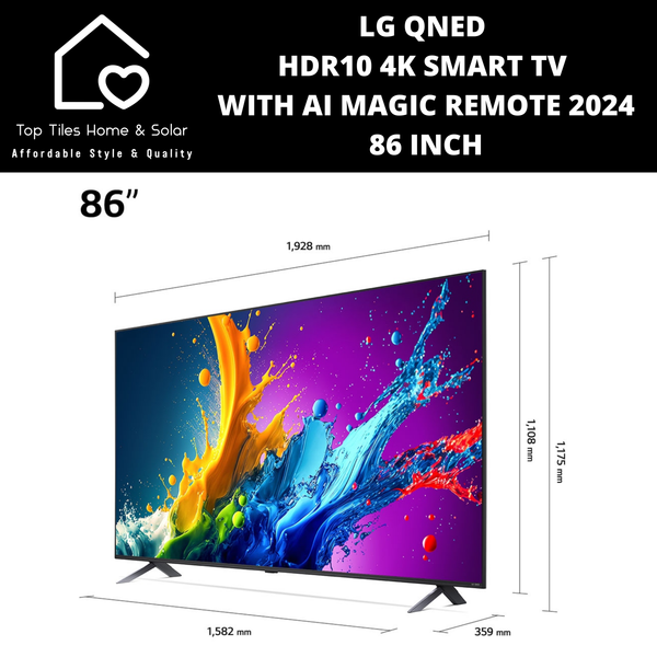 LG QNED HDR10 4K Smart TV with AI Magic Remote 2024 - 86 Inch