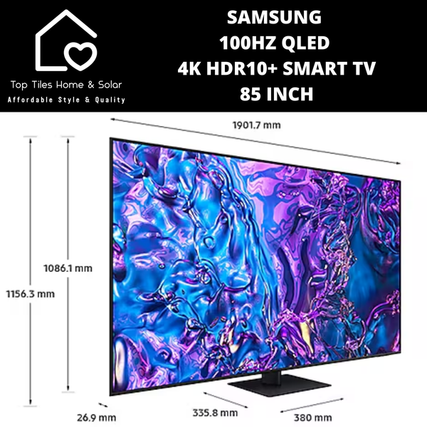 Samsung 100Hz QLED 4K HDR10+ Smart TV - 85 Inch