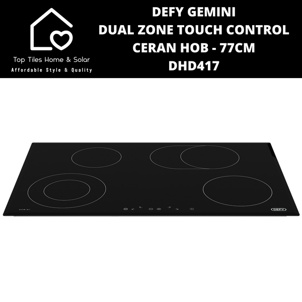 Defy Gemini Dual Zone Touch Control Ceran Hob - 77cm DHD417