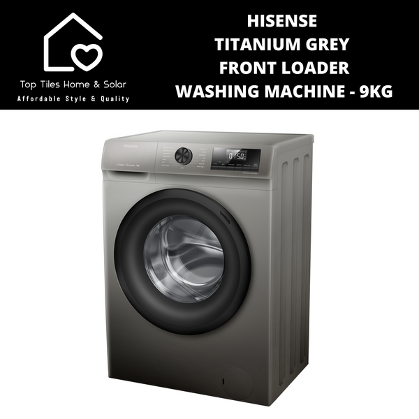 Hisense Titanium Grey Front Loader Washing Machine - 9kg