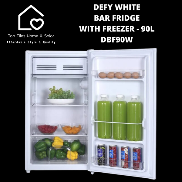 Defy White Bar Fridge with Freezer - 90L DBF90W