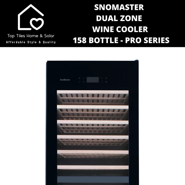 SnoMaster Dual Zone Wine Cooler - 158 Bottle Pro Series