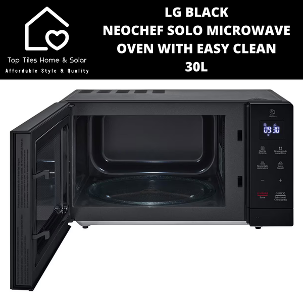 LG Black NeoChef Solo Microwave Oven with Easy Clean - 30L