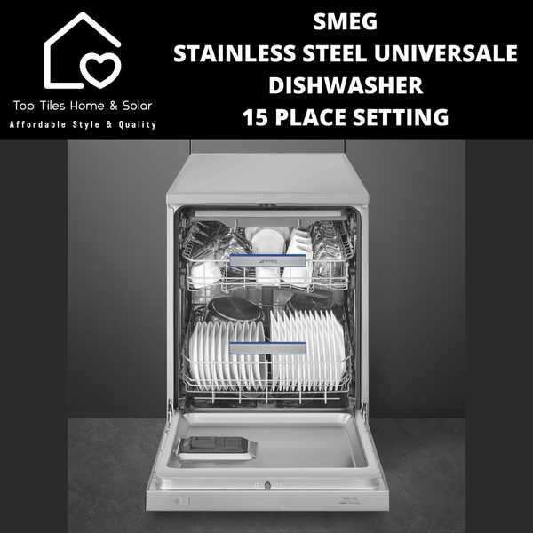 Smeg Stainless Steel Universale Dishwasher - 15 Place Setting