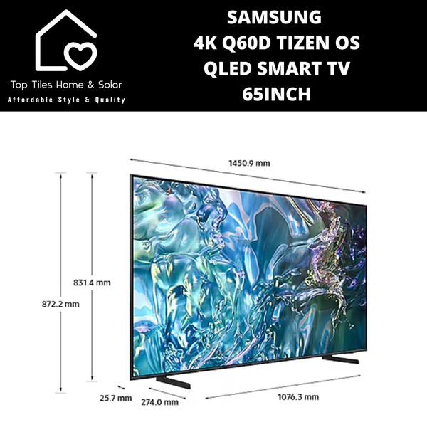 Samsung 4K Q60D Tizen OS QLED Smart TV - 65 Inch