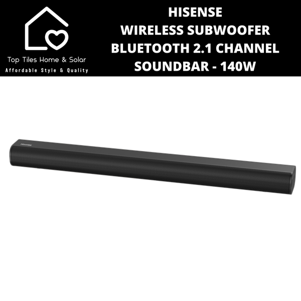 Hisense Wireless Subwoofer Bluetooth 2.1 Channel Soundbar - 140W