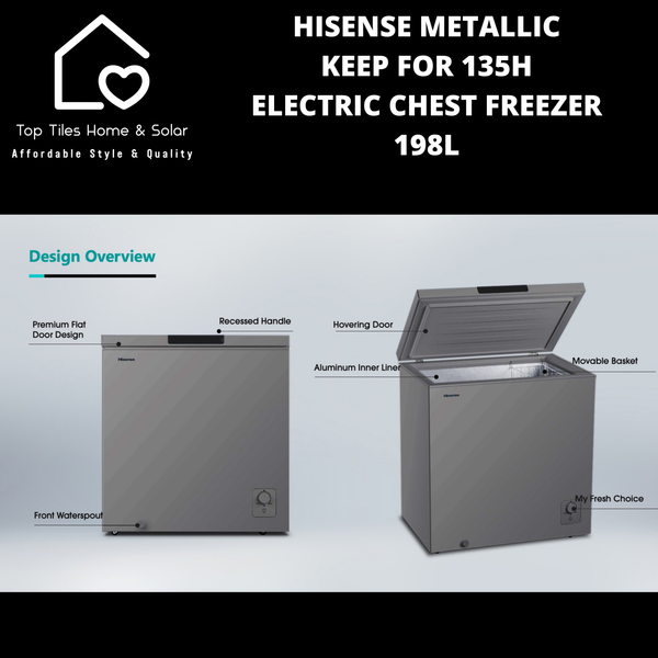 Hisense Metallic Keep For 135H Electric Chest Freezer - 198L