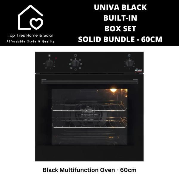 Univa Black Built-in Box Set - Solid Bundle 60cm