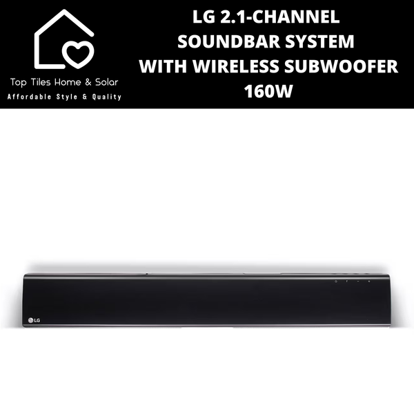 LG 2.1-Channel Soundbar System with Wireless Subwoofer - 160W