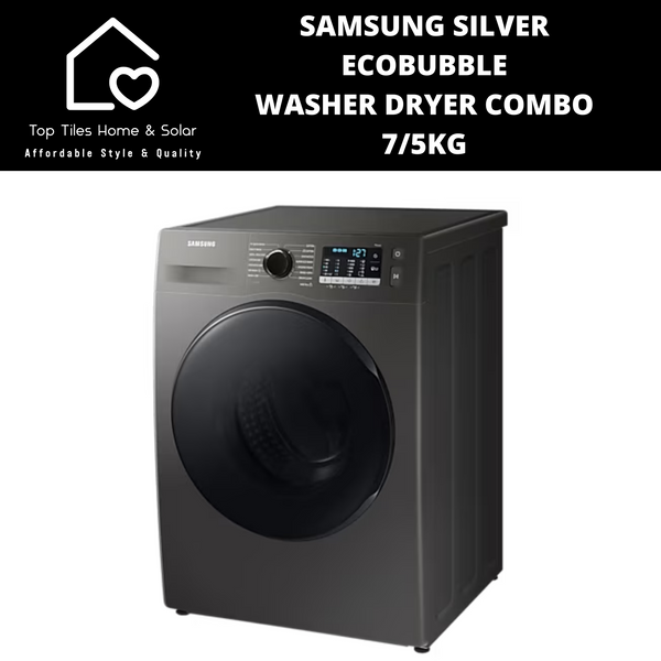 Samsung Silver EcoBubble Washer Dryer Combo - 7/5kg