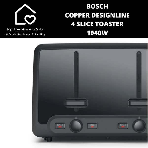 Bosch Copper DesignLine 4 Slice Toaster - 1940W