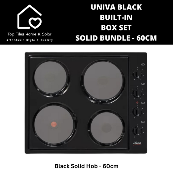 Univa Black Built-in Box Set - Solid Bundle 60cm