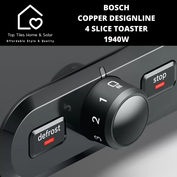 Bosch Copper DesignLine 4 Slice Toaster - 1940W