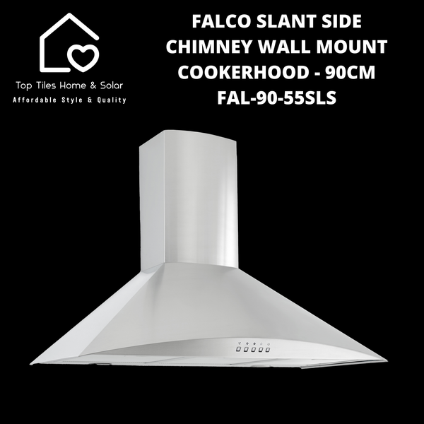 Falco Slant Side Chimney Wall Mount Cookerhood - 90cm FAL-90-55SLS