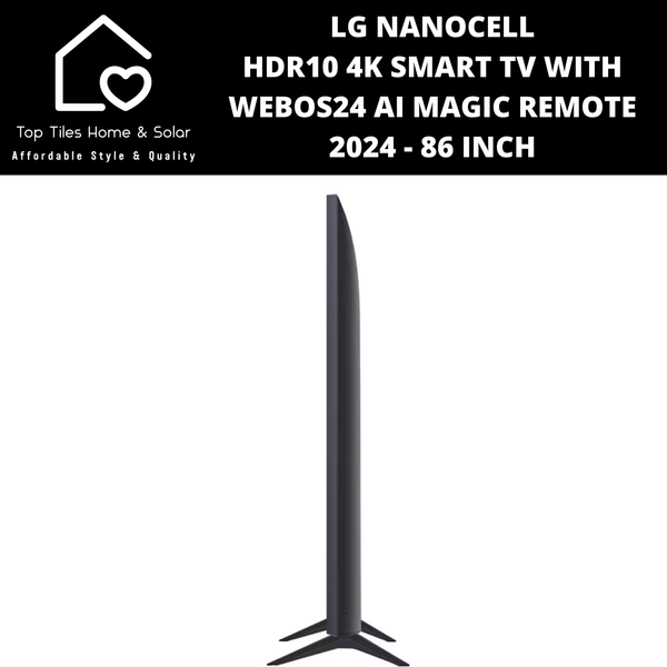 LG NanoCell HDR10 4K Smart TV with webOS24 AI Magic Remote 2024 - 86 Inch