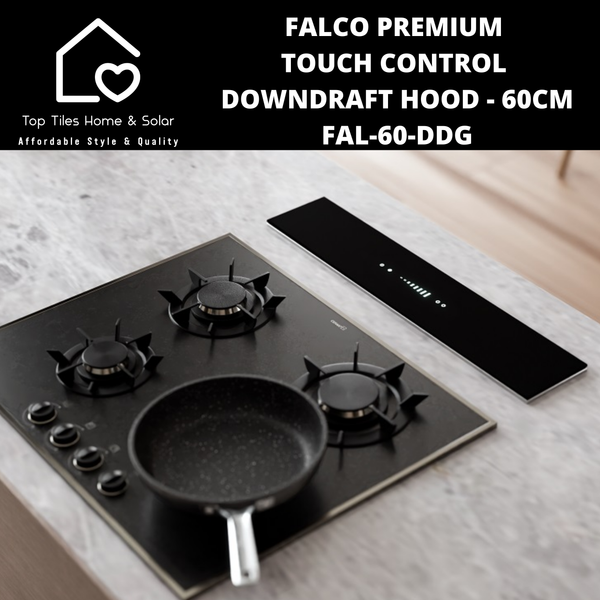 Falco Premium Touch Control Down draft Extractor - 60cm FAL-60-DDG