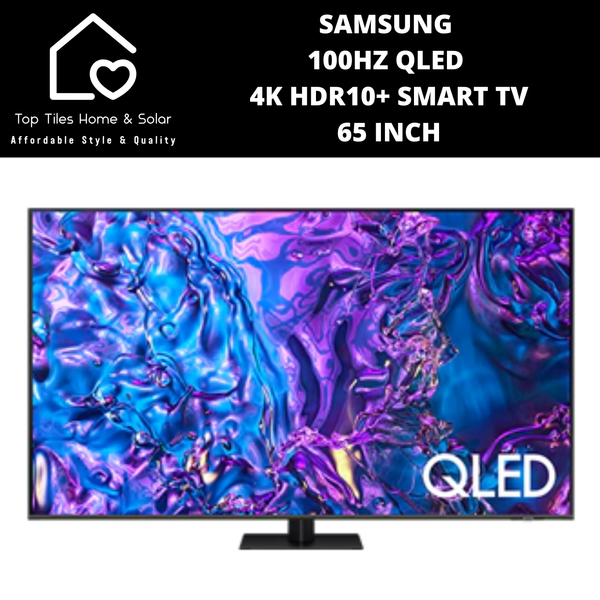 Samsung 100Hz QLED 4K HDR10+ Smart TV - 65 Inch