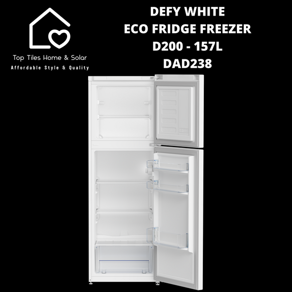 Defy White Eco Fridge Freezer D200 - 157L DAD238