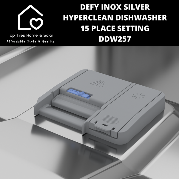 Defy Inox Silver HyperClean Dishwasher - 15 Place Setting DDW257