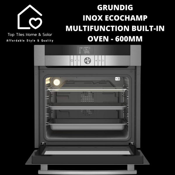 Grundig Inox EcoChamp Multifunction Built-in Oven - 600mm