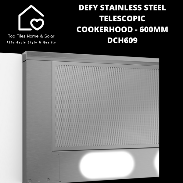 Defy Stainless Steel Telescopic Cookerhood- 600mm DCH609