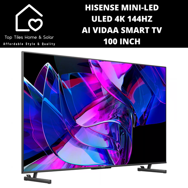 Hisense Mini-LED ULED 4K 144Hz AI VIDAA Smart TV - 100 Inch