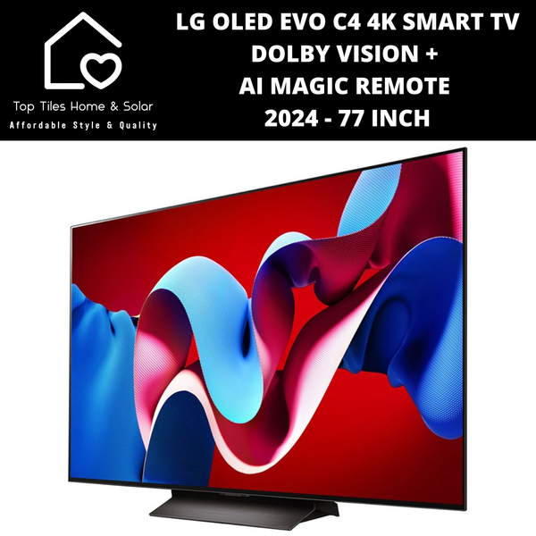 LG OLED EVO C4 4K Smart TV Dolby Vision + AI Magic Remote 2024 - 77 Inch