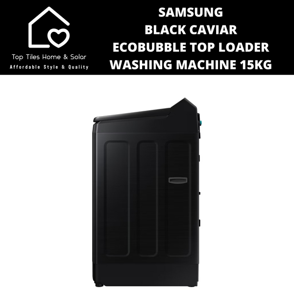 Samsung Black Caviar EcoBubble Top Loader Washing Machine - 15kg