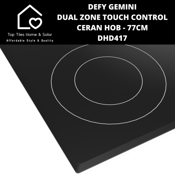 Defy Gemini Dual Zone Touch Control Ceran Hob - 77cm DHD417