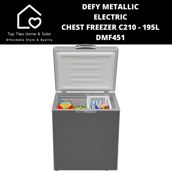 Defy Metallic Electric Chest Freezer C210 - 195L DMF451