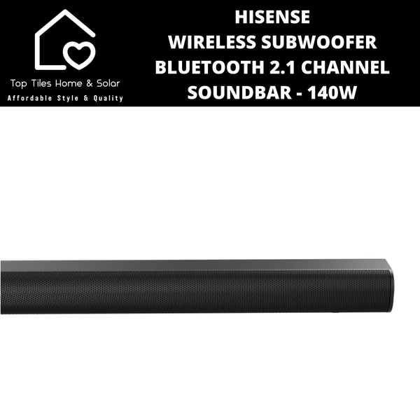 Hisense Wireless Subwoofer Bluetooth 2.1 Channel Soundbar - 140W