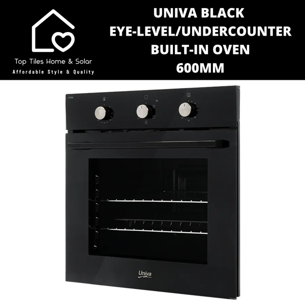 Univa Black Eye-level/Undercounter Built-in oven - 600mm