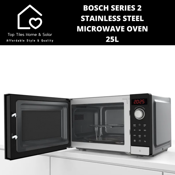 Bosch Series 2 Stainless Steel Microwave Oven - 25L