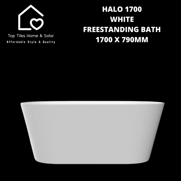 Halo 1700 White Freestanding Bath - 1700 x 790mm