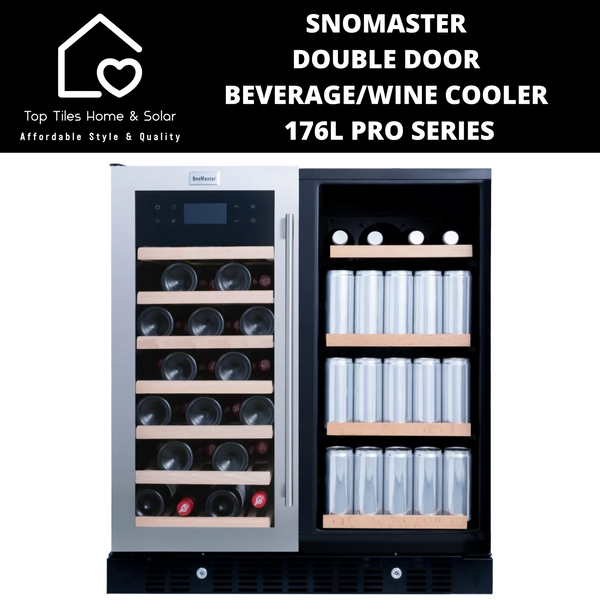 SnoMaster Double Door Beverage/Wine Cooler - 176L Pro Series