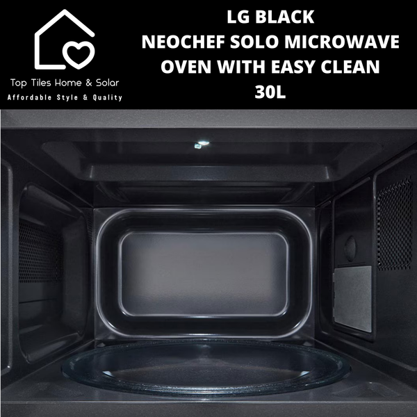 LG Black NeoChef Solo Microwave Oven with Easy Clean - 30L