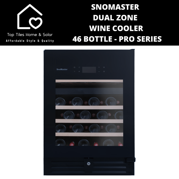 SnoMaster Dual Zone Wine Cooler - 46 Bottle Pro Series