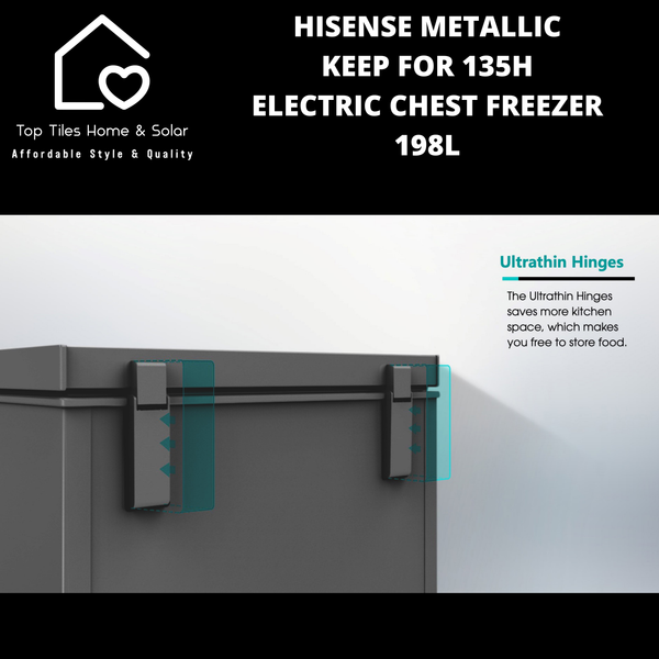 Hisense Metallic Keep For 135H Electric Chest Freezer - 198L