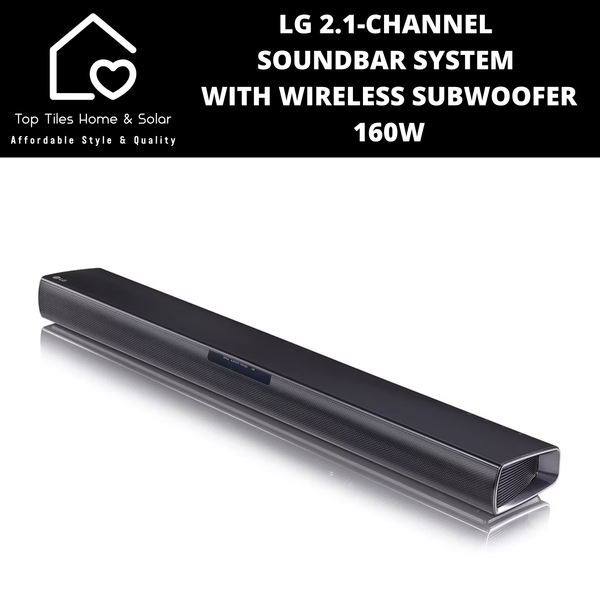 LG 2.1-Channel Soundbar System with Wireless Subwoofer - 160W