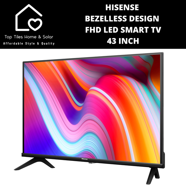 Hisense Bezelless Design FHD LED Smart TV - 43 Inch