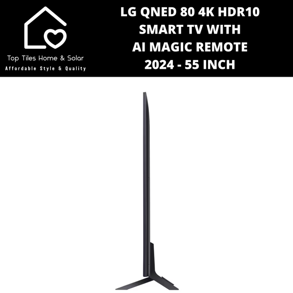 LG QNED 80 4K HDR10 Smart TV with AI Magic Remote 2024 - 55 Inch