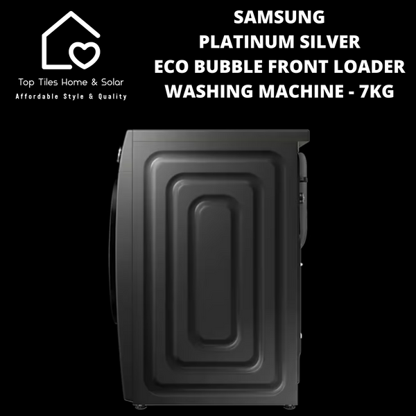 Samsung Platinum Silver Eco Bubble Front Loader Washing Machine - 7kg