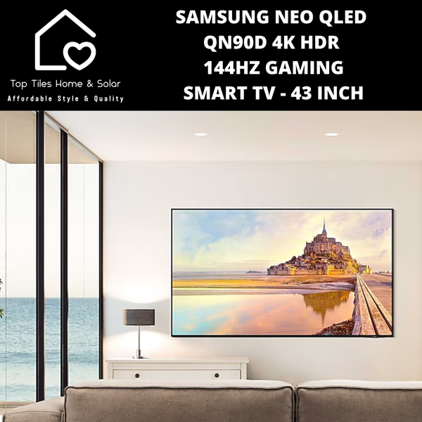 Samsung Neo QLED QN90D 4k HDR 144Hz Gaming Smart TV - 43 Inch