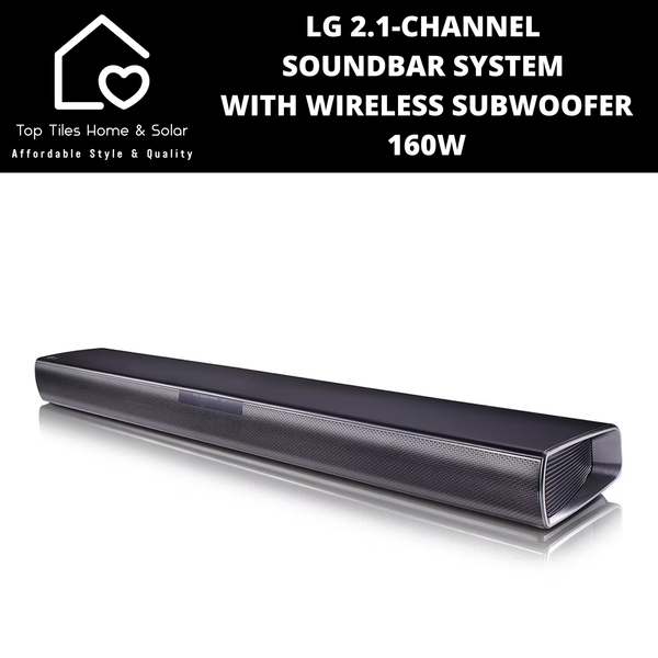 LG 2.1-Channel Soundbar System with Wireless Subwoofer - 160W