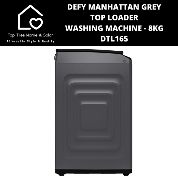 Defy Manhattan Grey Top Loader Washing Machine - 8kg DTL165