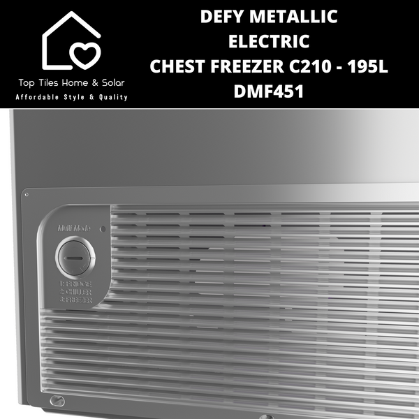 Defy Metallic Electric Chest Freezer C210 - 195L DMF451