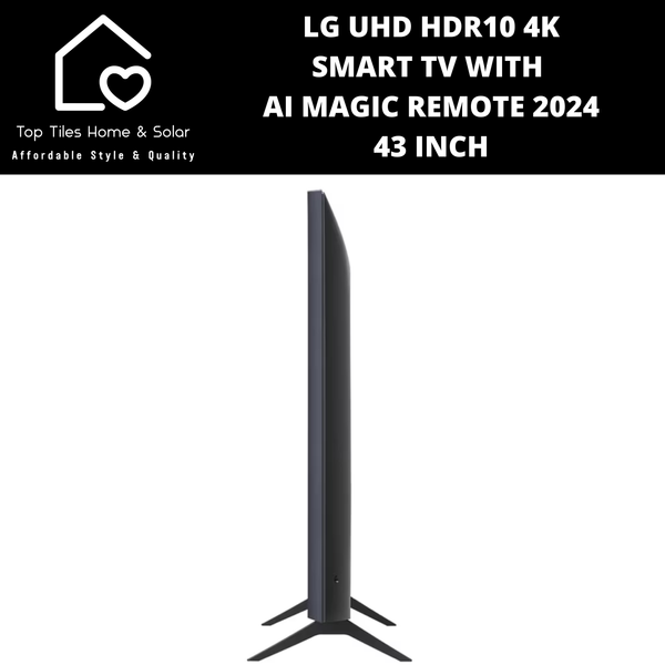 LG UHD HDR10 4K Smart TV with AI Magic Remote 2024 - 43 Inch